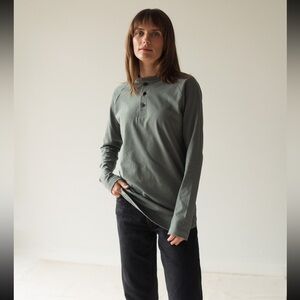 ANIAN circular Henley shirts - unisex